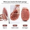 image:imageBAIMEI IcyMe Body Bath Sponge for Shower  Soft amp Exfoliating 2PackPink Grey