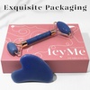image:imageBAIMEI IcyMe Gua Sha amp Jade Face Roller SetFacial Beauty Skin Care ToolsBlue