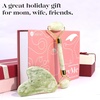 image:imageBAIMEI IcyMe Jade Roller amp Gua Sha Facial Tool Set for Face DepuffingLight Green