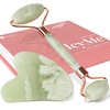 image:imageBAIMEI IcyMe Jade Roller amp Gua Sha Facial Tool Set for Face DepuffingLight Green