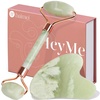 image:imageBAIMEI IcyMe Jade Roller amp Gua Sha Facial Tool Set for Face DepuffingLight Green