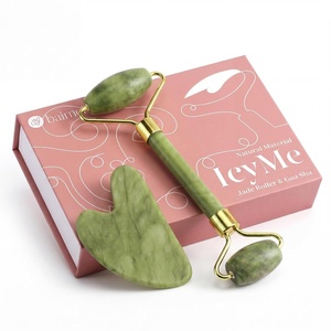 image:imageBAIMEI IcyMe Gua Sha amp Jade Face Roller SetFacial Beauty Skin Care ToolsJade Green