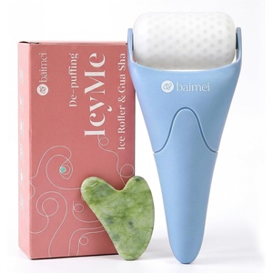 image:imageBAIMEI IcyMe Ice Roller for Face amp Gua Sha Set Depuff amp Migraine ReliefBlue