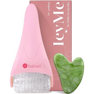 image:imageBAIMEI IcyMe Ice Roller for Face amp Gua Sha Set Depuff amp Migraine ReliefPink