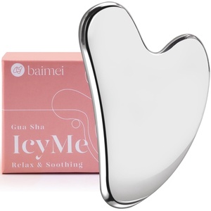 image:imageBAIMEI IcyMe Stainless Steel Guasha Tool for Face Sculpting ToolGrey