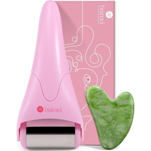 image:imageBAIMEI IcyMe Stainless Steel Ice Roller for Face amp Gua Sha Facial ToolsRose Pink